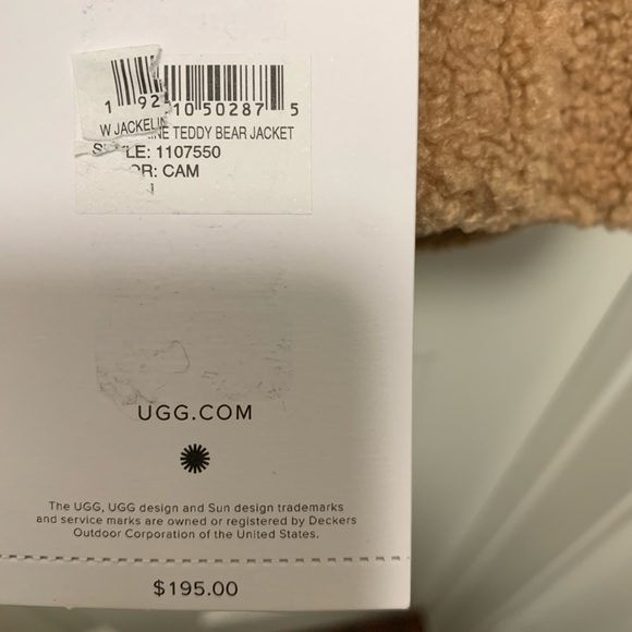 NWT UGG Jackeline Teddy Bear Jacket - Picture 16 of 16